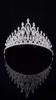 Zilveren Bruids Tiara Kroon Vintage Bruid bruiloft tiara's en kronen voor vrouwen Hoofdtooi Eenvoudige Stijlvolle Vrouwelijke Haaraccessoires8102437