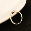 Mode Koreanische Intarsien Zirkon Ring Überzogene 18k Reales Gold Einfache Weibliche Ring Mode Klassische Frauen Ring Valentinstag geschenk286n