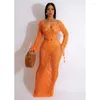 Traje de baño para mujer Salida de playa Mujeres 2023 Vestido femenino Cubierta de verano Traje de baño de algodón sólido de punto para traje de baño Túnicas Salidas de túnica y