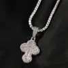 Collier avec pendentif croix Hip Hop pour femmes et hommes, cadeau complet en Zircon 5A, bijoux religieux