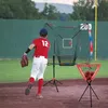 Baseball Backstop Net Portable Practice träffar Pitching Batting Training Accessories 231225