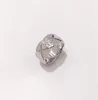 Saf 925 STERLING Gümüş Çift Tasarımcı Halkası Kadınlar Erkek Mücevher Crush Halkalar Düğün Moda Pastil Geometri1802629