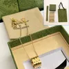 Vintage stijl dames hanger ketting klassieke ontwerper charme cadeau ketting meisje mode liefde sieraden luxe vergulde meisje ketting doos verpakking