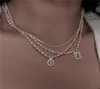 Banquet féminin français Super fée perle naturelle pendentif collier tempérament Simple lumière luxe clavicule chaîne colliers5438311