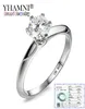 Con certificato di lusso 6mm 1 carato Sona Diamond Wedding Ring 18K Anelli in oro per le donne Gioielleria raffinata Gift3828227