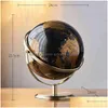 Objets décoratifs Figurines Home Decor Globe terrestre pour la géographie intérieure Enfants Education Accessoires de bureau Cadeaux d'anniversaire 211101 Dh9Pz