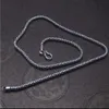 سلاسل Nagons Scales Necklace للرجال نساء المجوهرات الفضية الأزواج الرجعية اللباس 259i