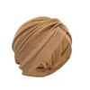 Ethnic Clothing 2023 Female Wrap Head Bonnet Shinny Diamonds Turban Cap For Women Muslim Headscarf Hat Turbante Mujer