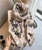 Femmes cachemire écharpe hiver Wram léopard Hijab épais Pashmina châles dame enveloppes imprimé couverture gland grand Bufanda Echarpe 220103444834