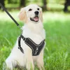 Anpassad hund Harness Leash Set Personaliserad No Pull Reflektiv justerbar husdjurväst för små medium stora hundar 231225