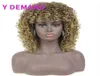 Brasilianische Afro-Perücke, verworren, lockig, wie synthetische Perücken für schwarze Frauen, leimfrei, keine Spitzenperücke, voll 9327440