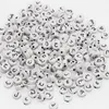 Chongai 300pcs okrągłe akryl arabski litera alfabetu luźne koraliki mieszanki litery do biżuterii Making DIY Pereads Akcesoria 4x7mm Y200730227p