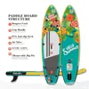 Le fabricant de planches de surf SUP à fleurs fournit une pagaie de 3.2 mètres pour l'été, couleur UV imprimée, planche gonflable verte 231225