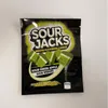 Sour Jacks vide fermeture éclair sacs d'emballage puissance pomme verte baies sauvages pastèque comestible bouche plissant Ndsto Attuk