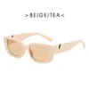 أزياء نظارة شمسية رجعية مستطيل صغير مصمم ضد Sun Glasses Cat Eye Square Ladies Gafas Fashion Travel Seaside Seaside