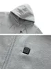 男性の屋外での暖房パーカースウェットシャツ冬の温水服USBサーマルヒートジャケットスポーツウェアP5103 231226をお楽しみください