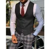 Uomo Serge Casual Gilet Formale Uomo Ambo Steampunk Abito Maschile Gilet per Uomo Abiti Eleganti Gilet Gilet Giubbotti Uomo Lavoro