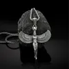ISIS Pendant Necklace 316l Rostfritt stål Silver Kvinnor Egyptiska Winged Goddess Jewelry Gift209r
