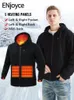 ENjoyce Männer Intelligente Heizung Zip Hoodies Sweatshirts Winter Warme Beheizte Kleidung USB Thermische Wärme Jacke Strickjacke Mantel P5104 231226