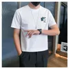 T-shirt da uomo AISHUNP Abbigliamento estivo Top T-shirt a maniche corte Moda casual Cartoon Anime Patchwork T-shirt da uomo in cotone di alta qualità