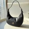 Bandoulière portable croissant Olay nouveau vintage serrure cousu peau de vache BAILEY HOBO demi-lune sous les bras sac