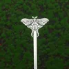 Hårklämmor Witch Stick Vintage Fjäril Moth Hairpin Jewelry Gift for Women