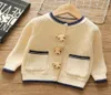 Pullover Autumn Baby Girls Clothing Sweaters for Kids Bear Cardigan Toddler Långärmkläder 18m8 år 20212462310