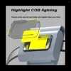 Sacs de rangement multi-usages Type-C lampe frontale rechargeable avec absorption magnétique pince à vêtements portable en cours d'exécution travail Cob