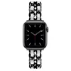 Pulseiras mulheres artesanais de aço inoxidável corrente pulseira de jóias para apple watch band 38mm 42mm 40mm 44mm iwatch série 6/5/4/3/2 fhxb28d