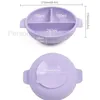 9st Silicone Feeding Bowl for Baby Sug Cup Plate Bib Spoon Fork Cups Kids Table Provises Set Personligt namn A GRATIS 231225