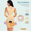 Frauen-Shapewear-Ganzkörper-Shaper-Schlankheits-Bodysuit mit offenem Schritt-Korsett, Taillentrainer, formende Unterwäsche, postpartale Erholungshülle, 231225