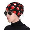 Berets Red Boxing Gloves Knit Hat Black Kids Women Men's