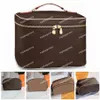 Cosmetics Bags Make up Makeup Toiletry Bags Cases Women Lady Wash Bag Leather High Quality3009