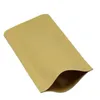 9*14 cm Doypack Kraftpapier Mylar Opbergtas Stand Up Aluminiumfolie Thee Biscuit Pakket Pouch Rxkwr Booxb