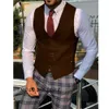 Uomo Serge Casual Gilet Formale Uomo Ambo Steampunk Abito Maschile Gilet per Uomo Abiti Eleganti Gilet Gilet Giubbotti Uomo Lavoro