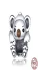 6 Mix Original 925 Sterling Silber süße Tier Koala Charms Mode handgemachte Perle passt Armband italienischen Schmuck Charm Anhänger283557663307