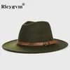 Wełna fedora czapka dla kobiet mężczyzn zimowa jesień mody Kościół Jazz Hats Viking British Flat Rżerl Feel Feldoor Casual Fedoras 231226