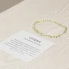 MG0035 Hela AA -klass Citrinarmband 4 mm Mini Gemstone Armband Women's Yellow Crystal Armband Handgjorda Yoga Mala Jewelry2502