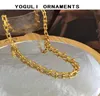 Chains Women Jewelry Hip Hop Choker Necklace Design Selling Golden Plating High Quality Brass Metal For Party Gift3171475