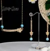 Boucles d'oreilles Collier Sophiaxuan Design Ensembles de Bijoux Mode Hawaïenne Marshallese Coloré Rose Blanc Perle Goutte Colliers Pendants 4675554