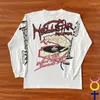 Mens T Shirts Vintage Streetwear Hellstar Tshirts Brain Racer Långärmad topp Tees Cotton Casual Loose Hell Star T-shirts For Men Women 535