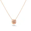 Chan 5 halsband Nytt i LexTrait de Camelia Uxury Fine Jewelry Chain Halsband för kvinnors hänge K Gold Heart Designer Ladies Fashi266s