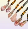 Colares Pingente Natural Auralite 23 Cristal Áspero Colar Energia Espiritual Cura Cristais Pedras Brutas Ornamento Drop7167581