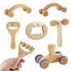 1pc Multi-Functional Wooden Massage Roller for Neck, Arms, Back, Waist, Thighs - Helps Ease Muscle Tension and Promote Circulation