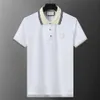 Polo da uomo Polo da uomo estiva Polo di moda in cotone Sport casual Golf Style Polo da uomo Italia Designer Lettera T-shirt con stampa colorata dipinta ghe1