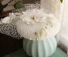 Retro Fascinator Hut Haarschmuck Frauen Blume Gesicht Schleier Kopfschmuck Hochzeit Braut Damen Kopfbedeckung Clip Geizige Krempe Hüte5831512