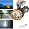 Nya bärbara lyktor Hög lumen LED+COB -ficklampa USB -laddningsbar handhållen arbetsljus Spotlight Waterproof Camping Light Torch med batteri