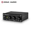 커넥터 Douk Auk Q3 Hifi USB DAC 미니 디지털 - 아날로그 변환기 헤드폰 앰프 동축/선택 3.5mm 오디오 어댑터가 고음베이스가 있습니다.