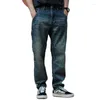 Men's Jeans Fashion Cargo Loose Straight Denim Pants Casual Plus Size 42 Trousers Men Cowboy Clothing