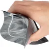 100 pièces noir mat refermable Mylar fermeture à glissière sacs d'emballage de stockage de nourriture pour sacs d'emballage de fermeture à glissière en aluminium fgh Jsmbj Xpwvo